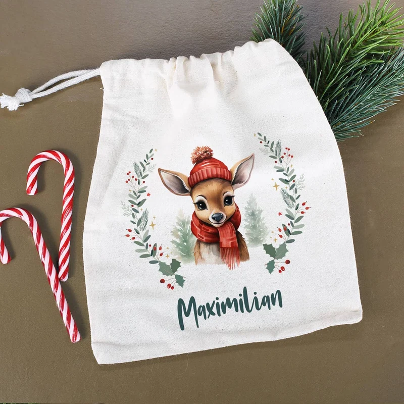 Kleiner Nikolaussack mit verschiedenen Motiven und Name