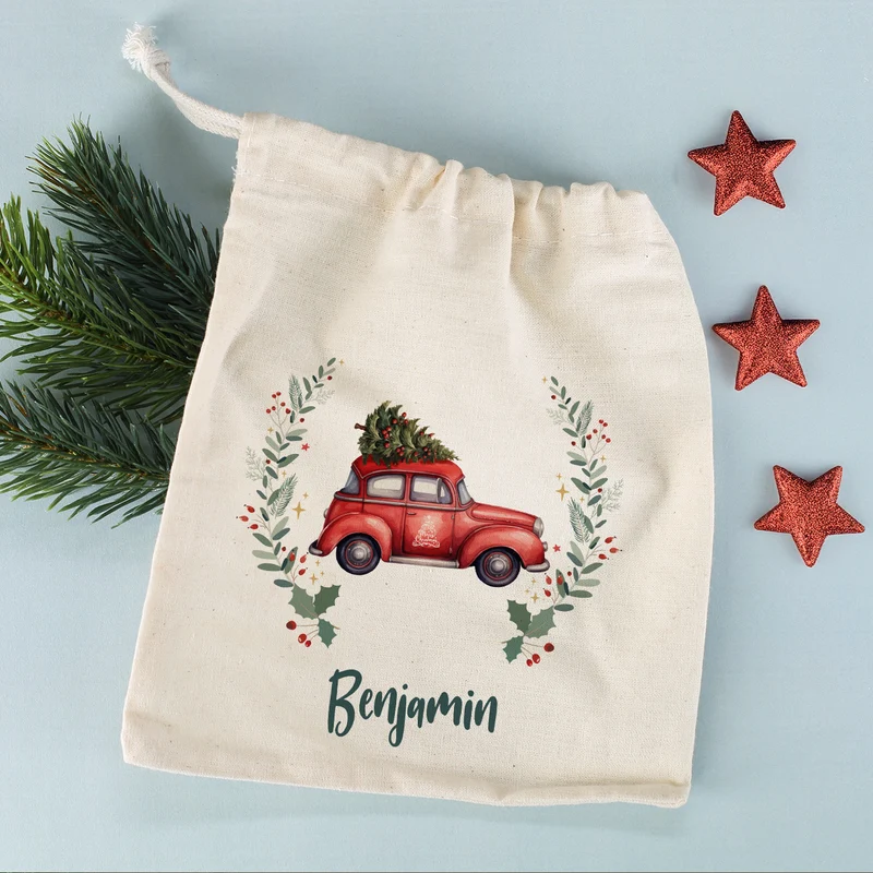 Kleiner Nikolaussack mit verschiedenen Motiven und Name