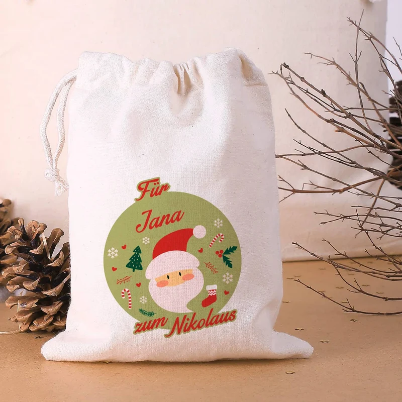 kleiner Geschenksack zum Nikolaus mit Ihrem Wunschnamen