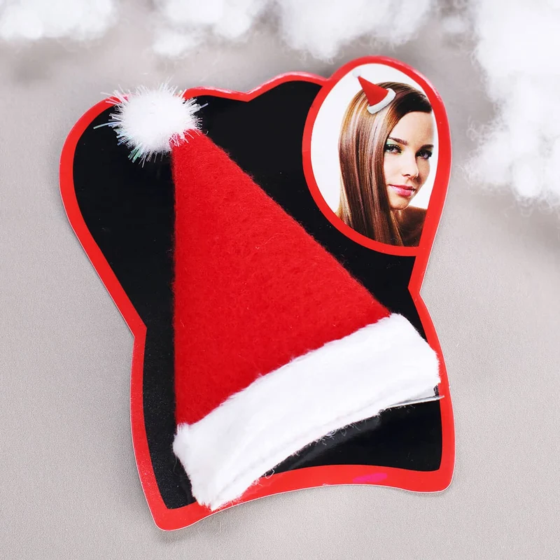Haarclip Weihnachtsmütze