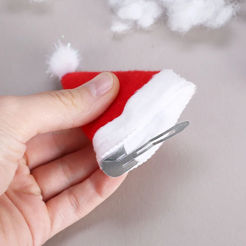 Haarclip Weihnachtsmütze