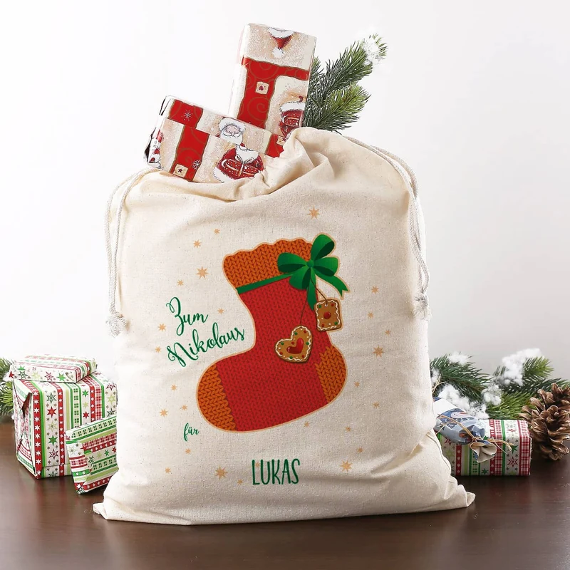 Nikolaus Geschenkesack mit Ihrem Namen