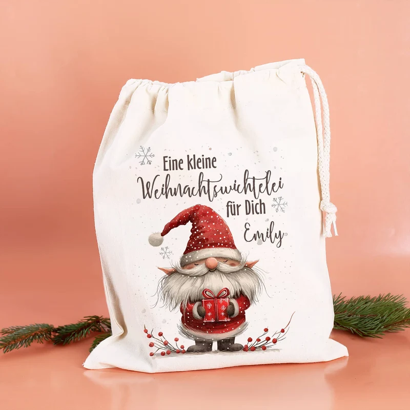 Kleine Weihnachtswichtelei - Geschenksack in 3 verschiedenen Größen