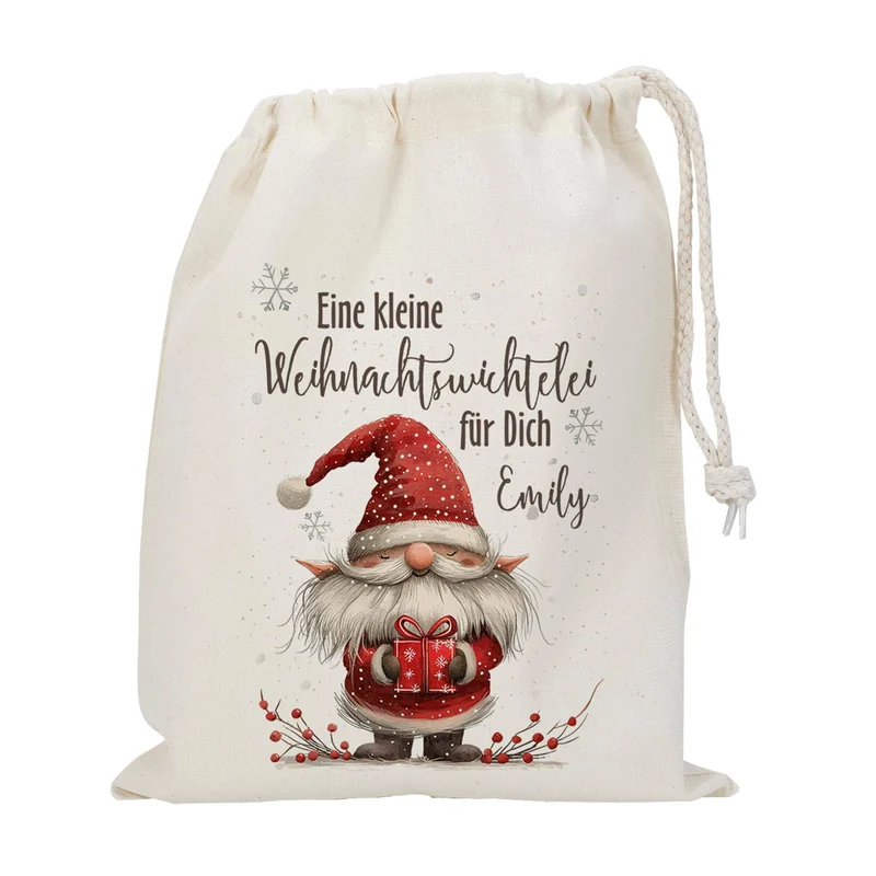 Kleine Weihnachtswichtelei - Geschenksack in 3 verschiedenen Größen
