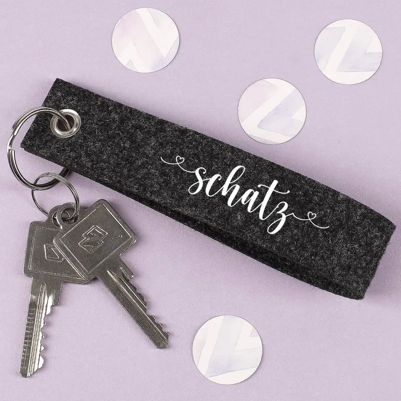 Schlüsselanhänger mit Namensaufdruck