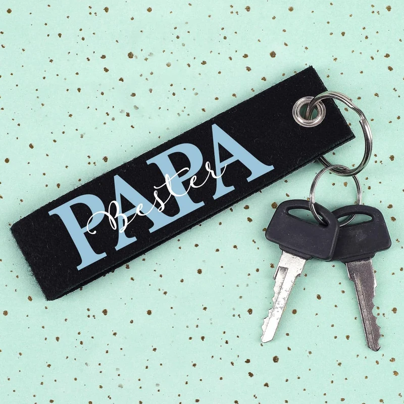 Schlüsselanhänger - PAPA - mit den Namen der Kinder