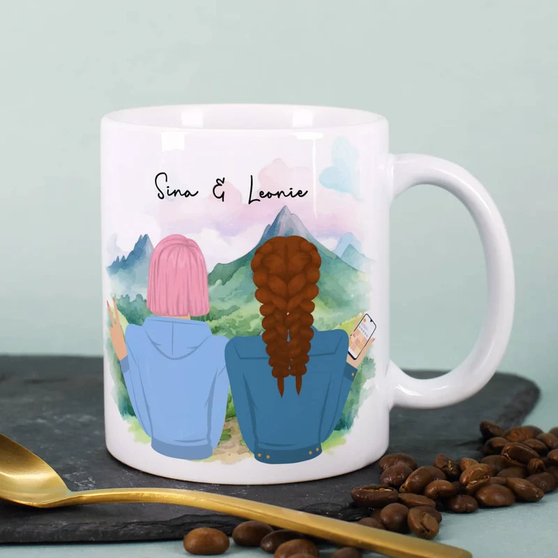 Personalisierte Beste Freundinnen Tasse als einzigartiges Geschenk