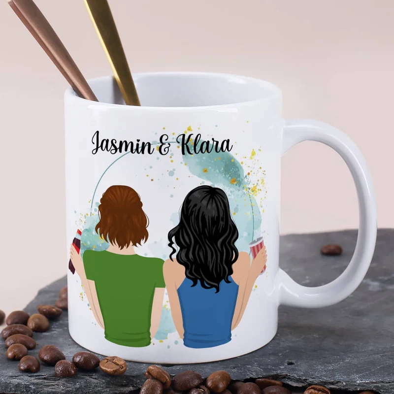 Personalisierte Beste Freundinnen Tasse als einzigartiges Geschenk