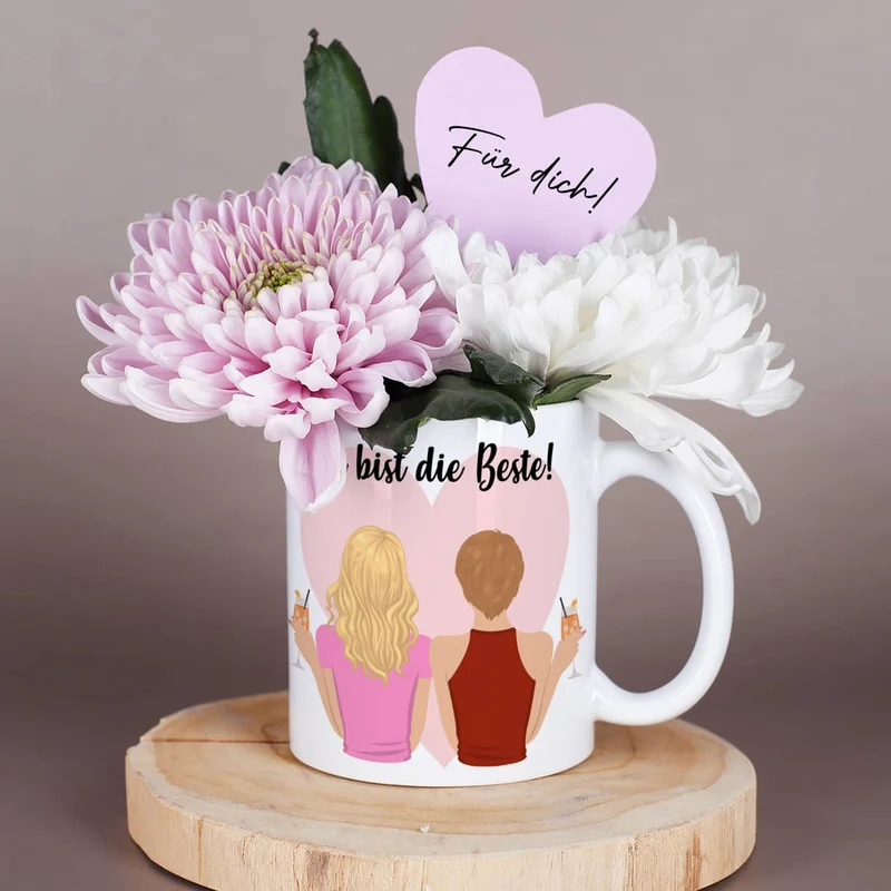 Personalisierte Beste Freundinnen Tasse als einzigartiges Geschenk