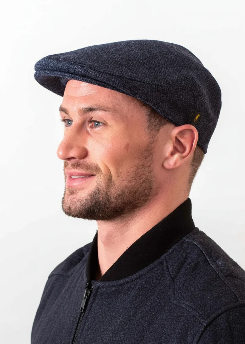 Irish Wool Navy Cap | 100% Pure New Wool | Hatman of Ireland