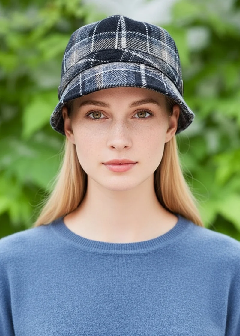 Mucros Flapper | Black Gray Check
