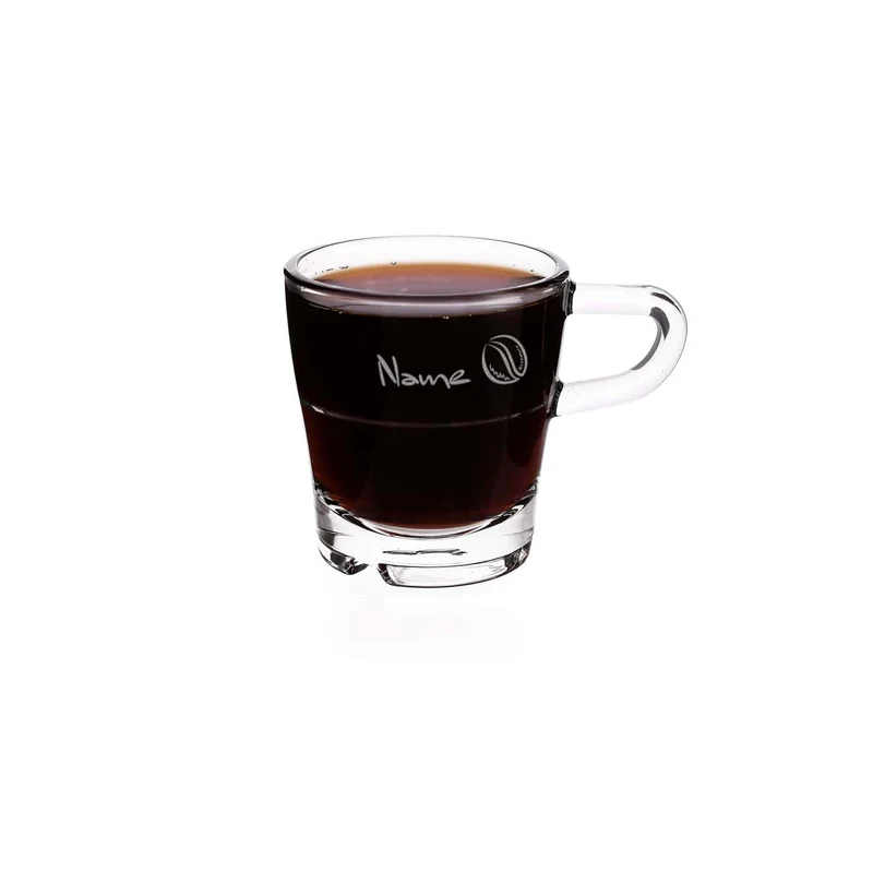 Espressoglas von Leonardo mit Namensgravur