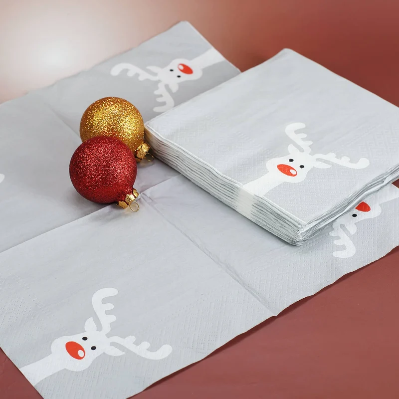 Papier Servietten Rentier