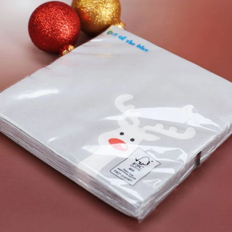 Papier Servietten Rentier