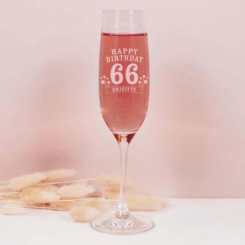 Sektglas von Leonardo zum Geburtstag mit Gravur