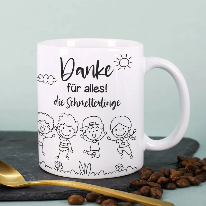 5 Sterne Tasse als Abschiedsgeschenk für Lehrer oder Erzieher