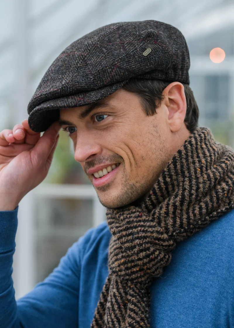 Mucros Kerry Cap | Premium Wool Flat Cap | Brown