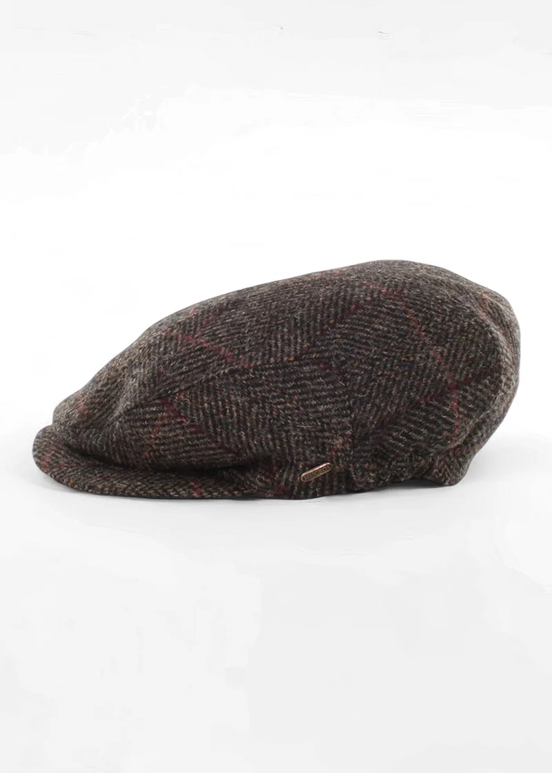 Mucros Kerry Cap | Premium Wool Flat Cap | Brown