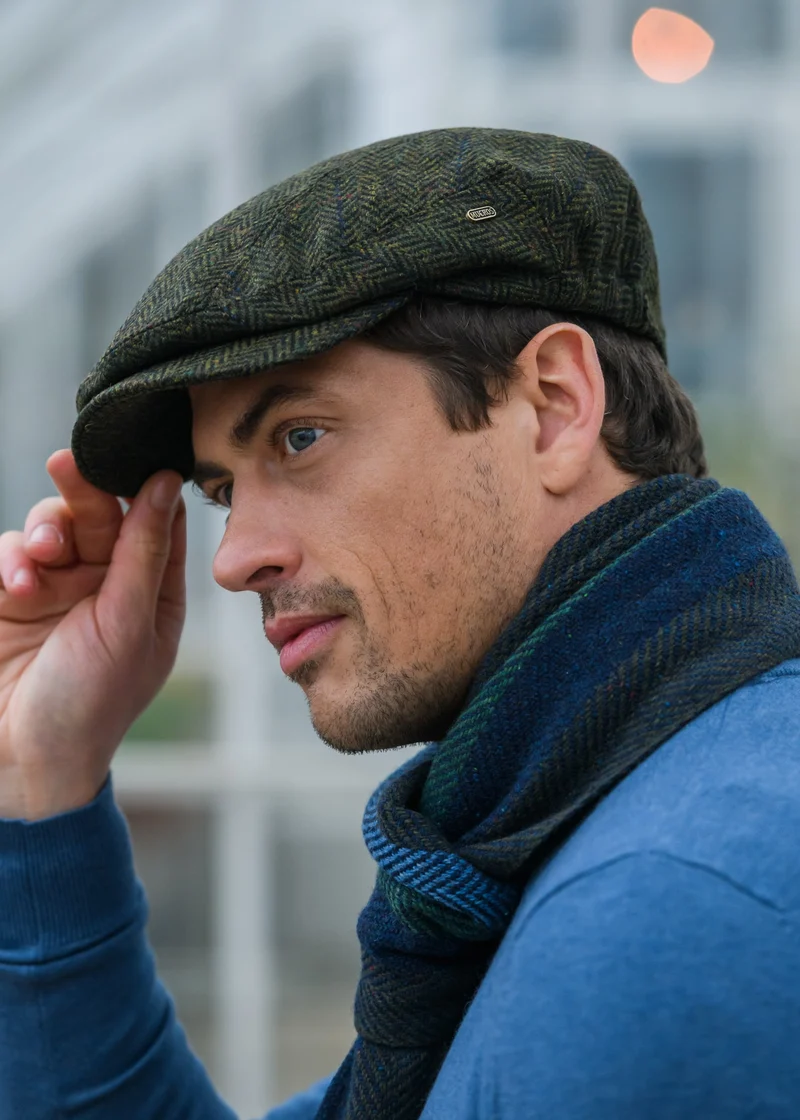 Mucros Kerry Cap | Premium Wool Flat Cap | Green