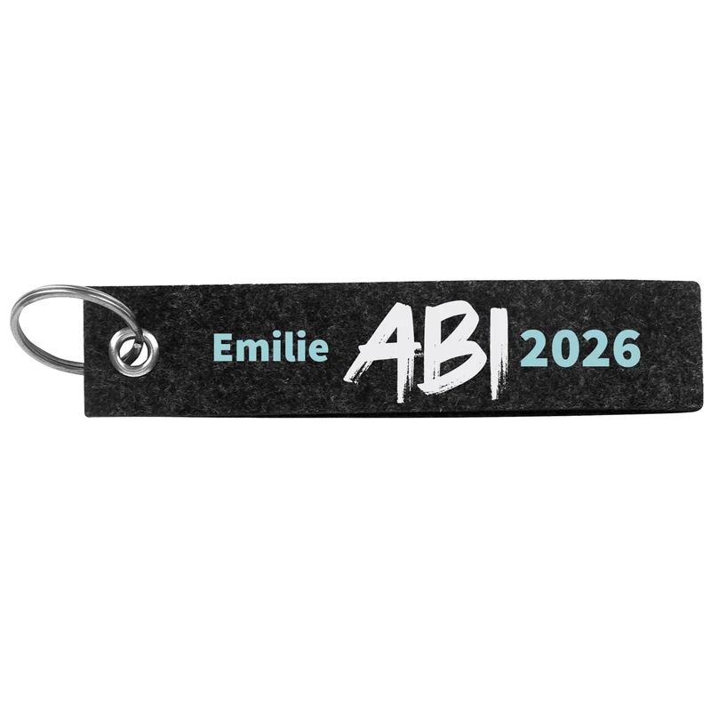 ABI - Schlüsselanhänger mit Name - Geschenk zum Abitur