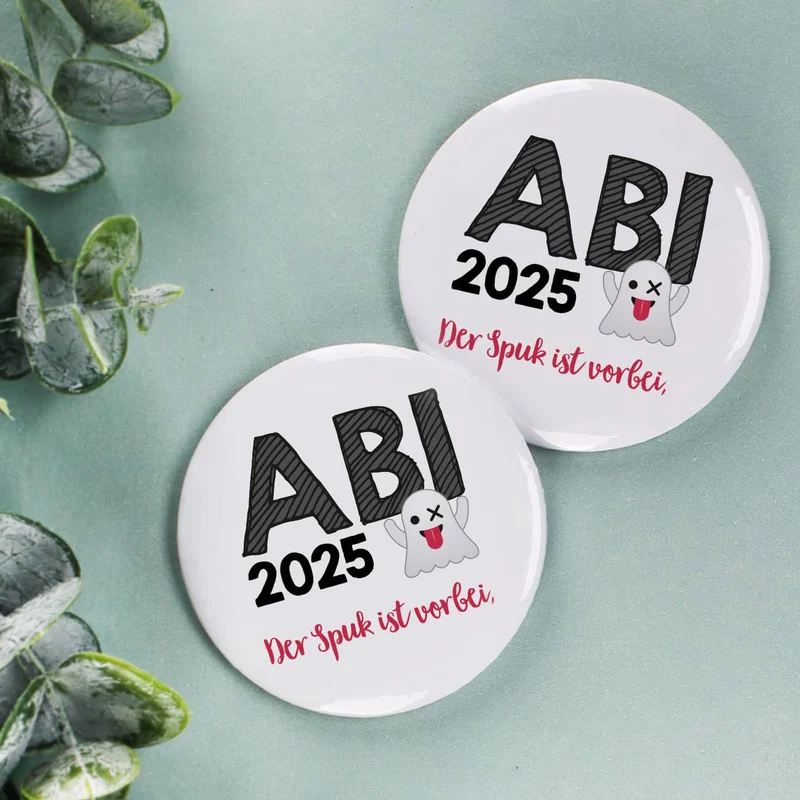 Button zum Abitur 20265 - der Spuk ist vorbei, 56 mm