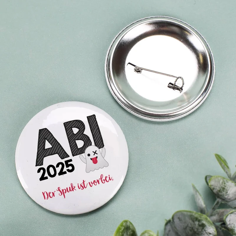 Button zum Abitur 20265 - der Spuk ist vorbei, 56 mm