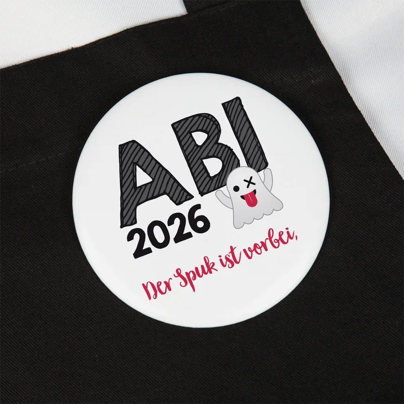Button zum Abitur 20265 - der Spuk ist vorbei, 56 mm