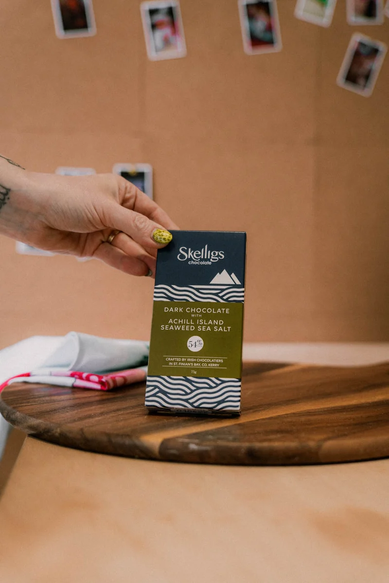 Achill Island Seaweed Sea Salt Dark Chocolate Bar | Skelligs Chocolate