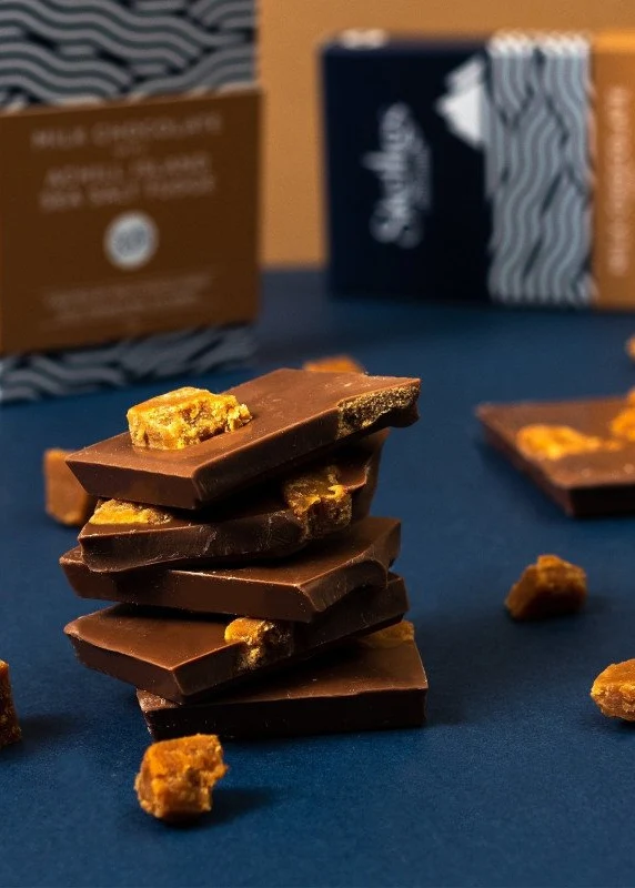 Achill Island Sea Salt Fudge & Milk Chocolate Bar | Skelligs Chocolate