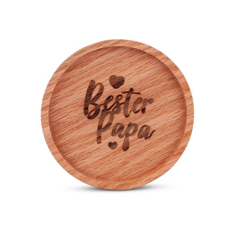 Holz-Untersetzer "Bester Papa"