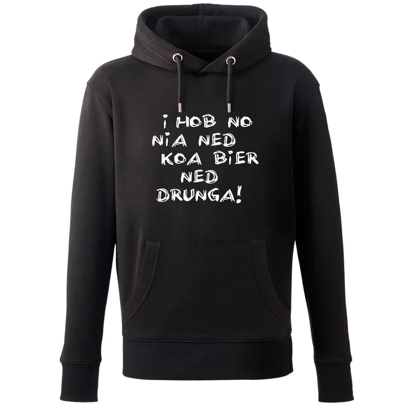 Hoodie "Koa Bier ned drunga!"