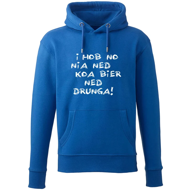 Hoodie "Koa Bier ned drunga!"