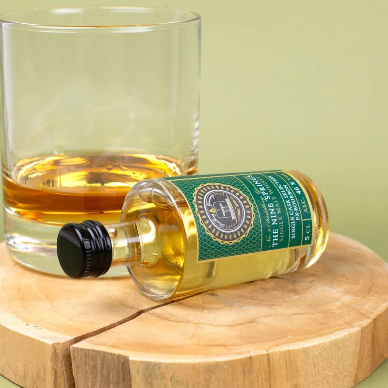 The Nine Springs Single Cask Selection - Ex-Bourbon Malt Whisky aus dem Eichsfeld in Thüringen 50 ml