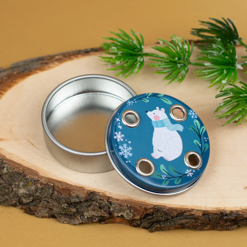 Mini Adventskranz zu Weihnachten mit verschiedenen Motiven inkl. Kerzen