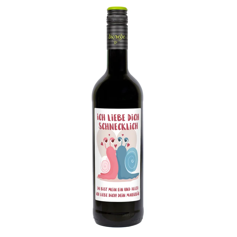 Ich liebe dich schnecklich - Biorebe Wein zum Valentinstag | Weißwein, Rotwein, Rosé