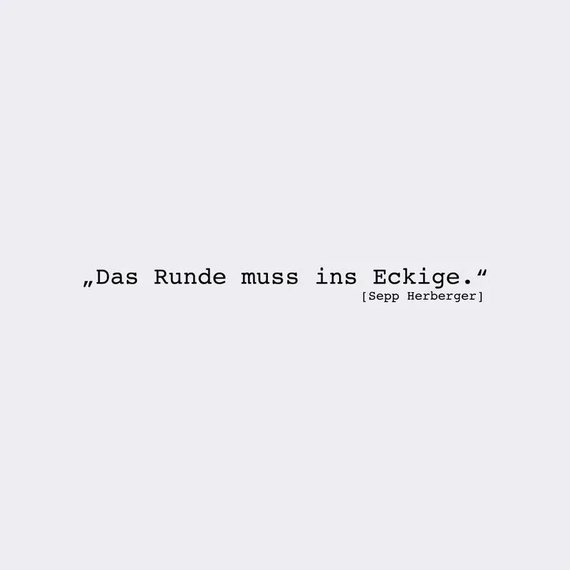 T-Shirt "Das Runde"