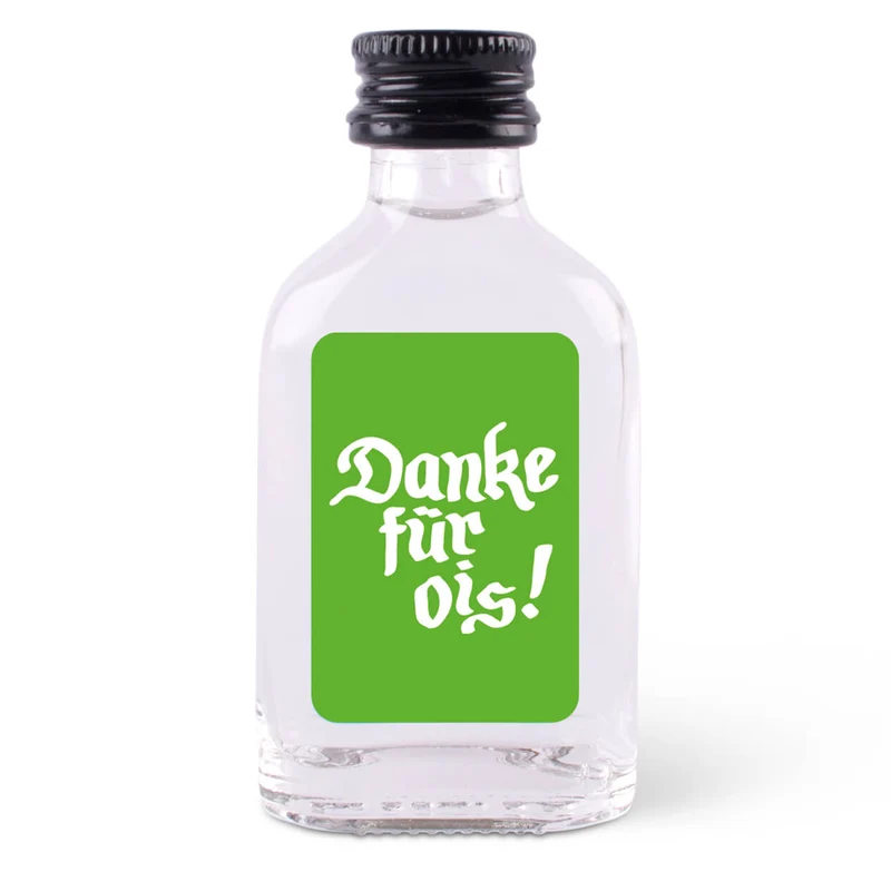 Schnapserl "Danke für ois!"