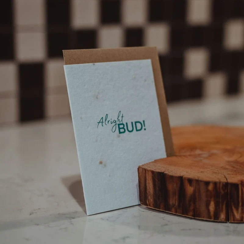Alright Bud | Shamrock Seed Card | Born & Bred