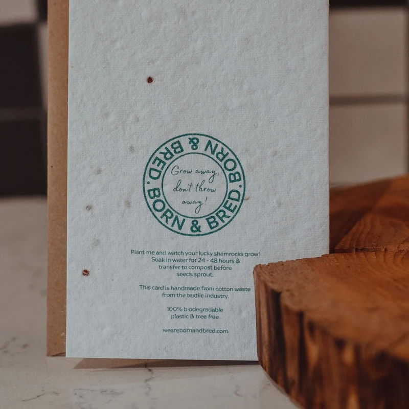 Alright Bud | Shamrock Seed Card | Born & Bred