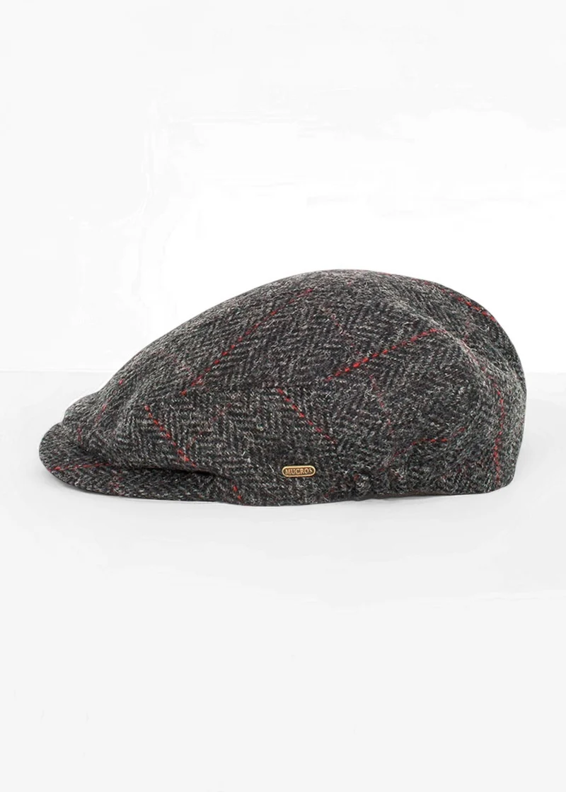 Mucros Kerry Cap | Charcoal Irish Wool Flat Cap