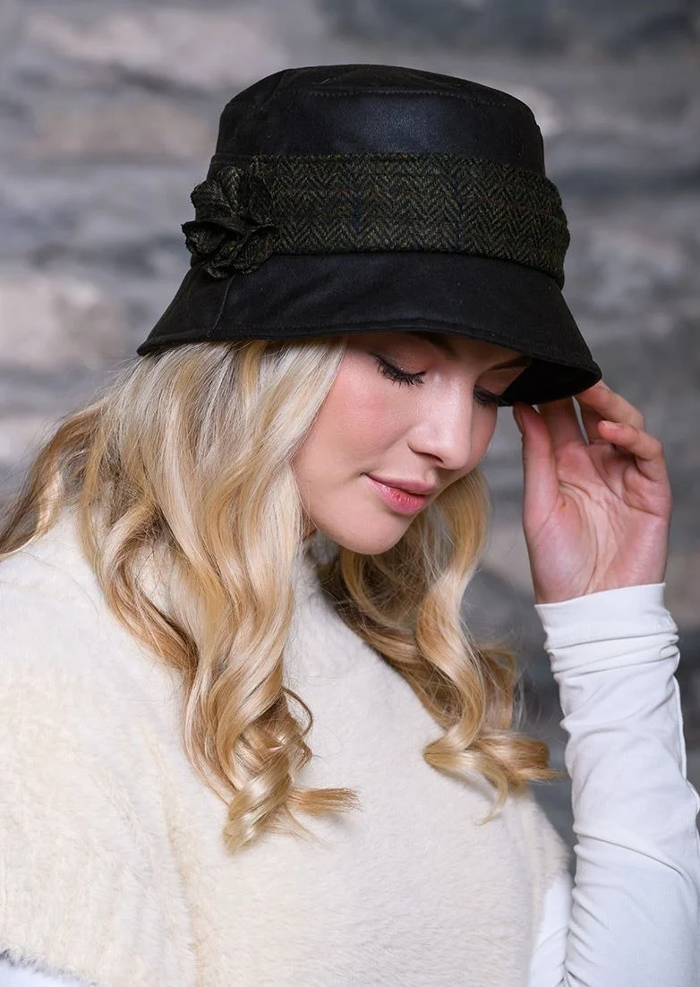 Mucros Ladies Wax Hat | Olive