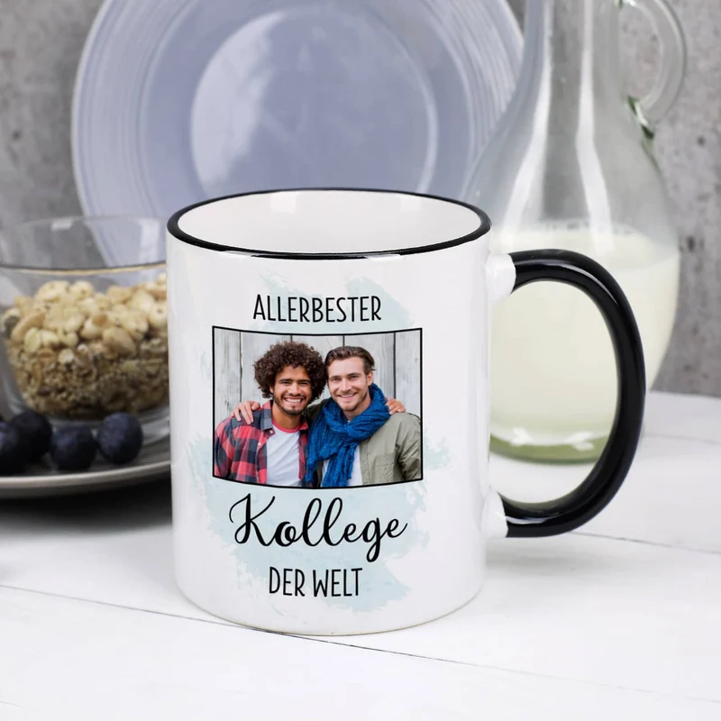 Allerbeste ... der Welt - Tasse mit Ihrem Foto für Frauen oder Männer