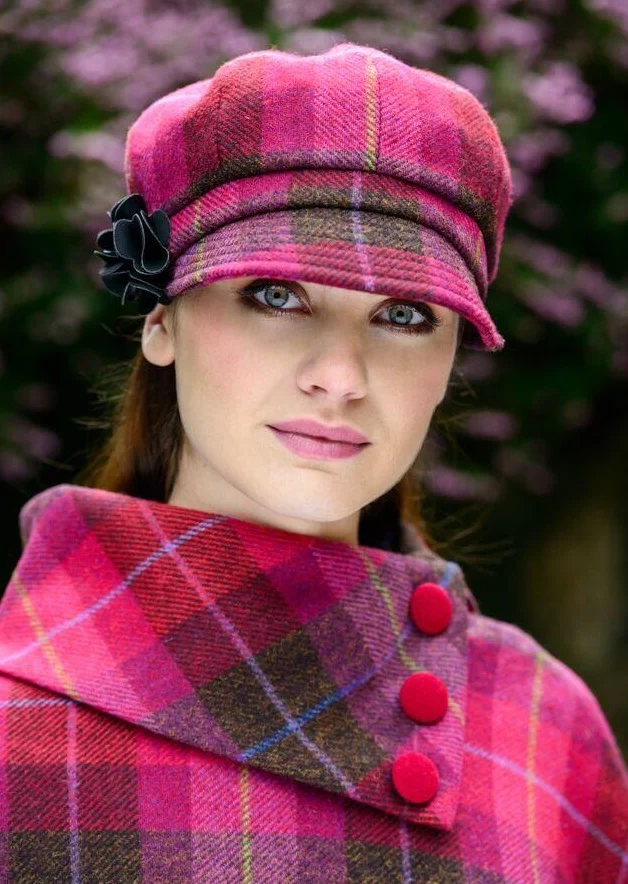 Mucros Newsboy | Pink Check