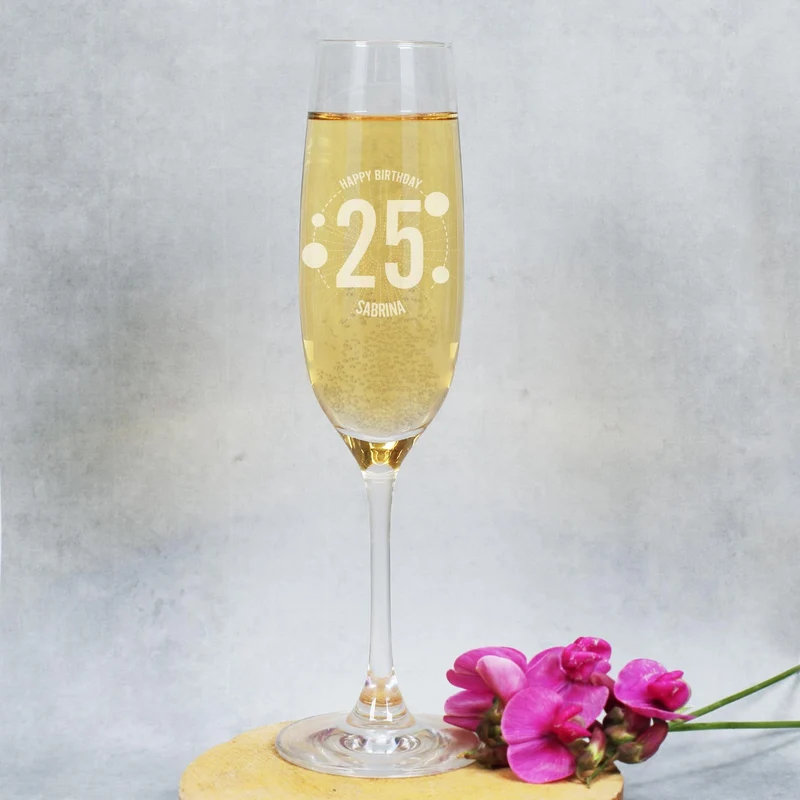 Leonardo Sektglas zum Geburtstag mit Gravur