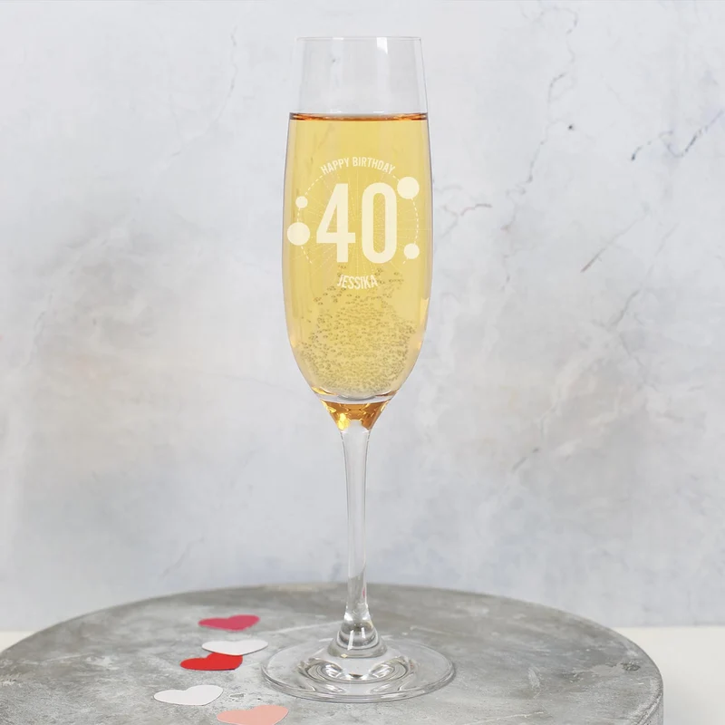Leonardo Sektglas zum Geburtstag mit Gravur