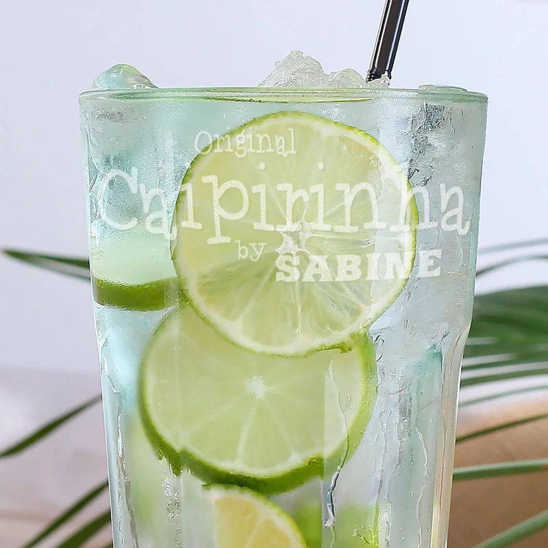 Caipirinha Longdrinkglas mit Namensgravur