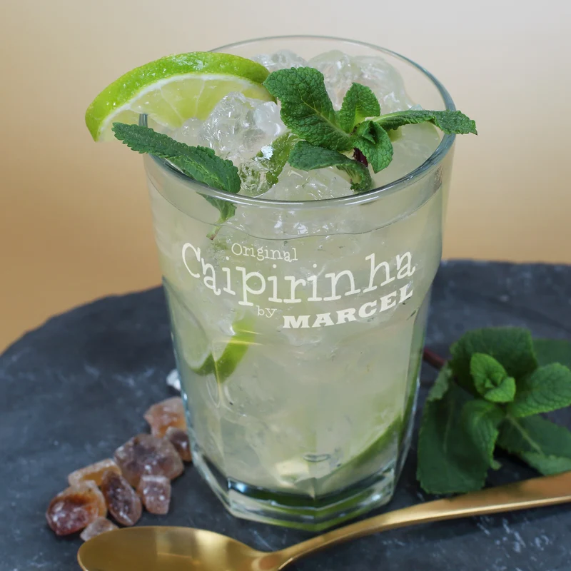 Caipirinha Longdrinkglas mit Namensgravur