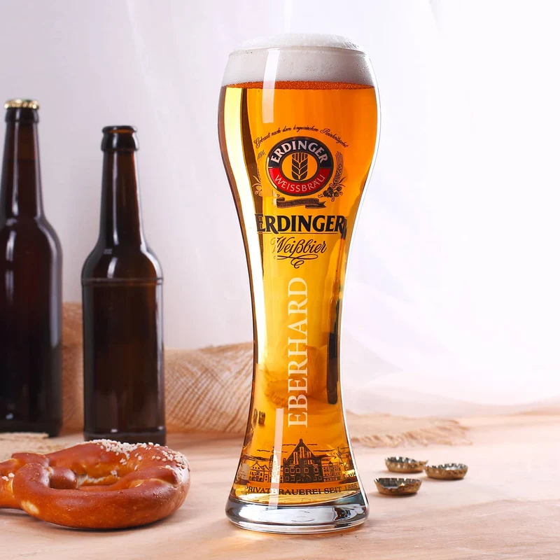 Original Erdinger Weißbierglas mit Gravur Ihres Wunschnamens