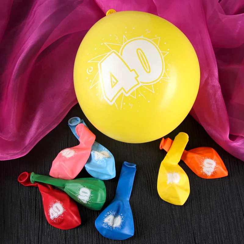8 Luftballons zum 40. Geburtstag
