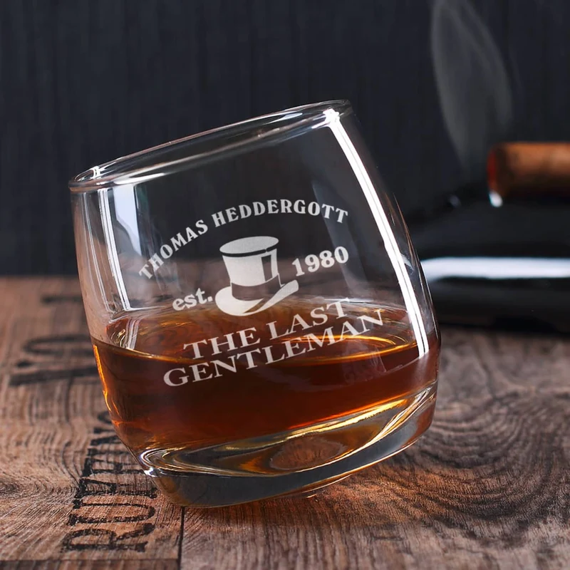 Originelles Whiskyglas für aussergewöhnlichen Gentleman mit hochwertiger Gravur